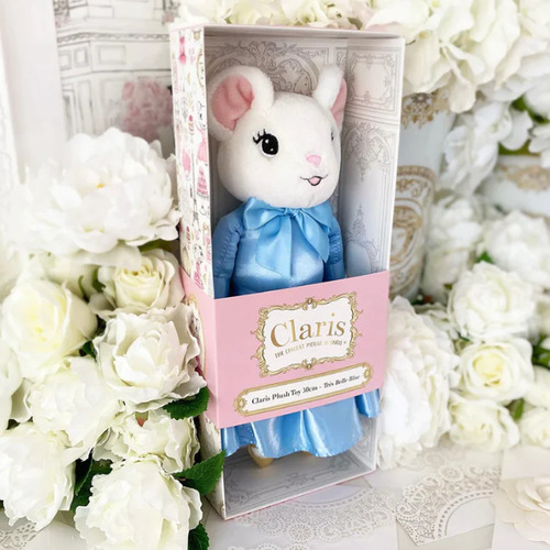 Claris The Mouse Tres Belle Blue Plush Toy