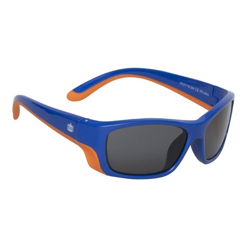 Blue And Orange Frame Smoke Lens Sunglasses