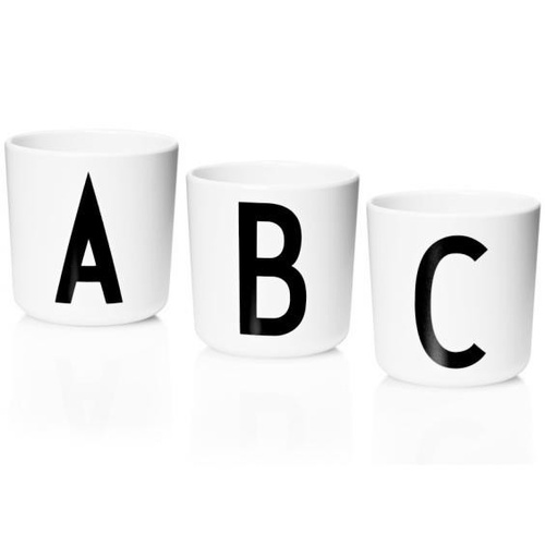 Design Letters Arne Jacobsen Alphabet Melamine Cup