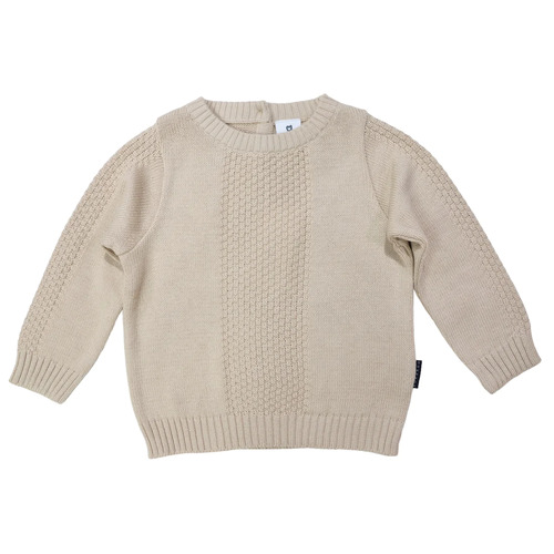 Textured Knit Sweater - Tapioca