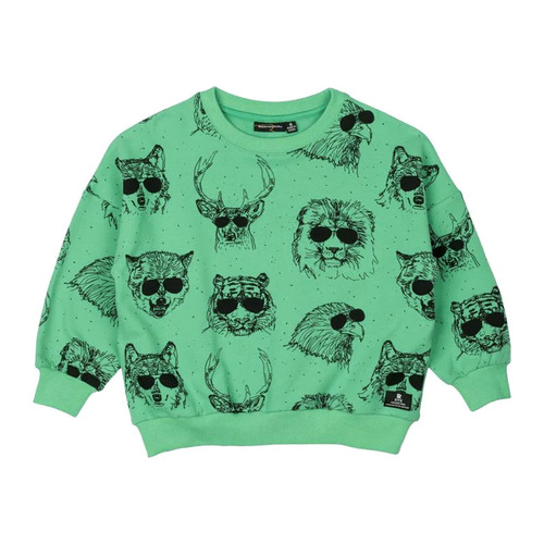 Rock Your Kid Wild Life Sweatshirt - Mint