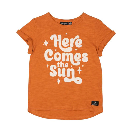 Rock Your Kid Here Comes The Sun T-Shirt - Tan