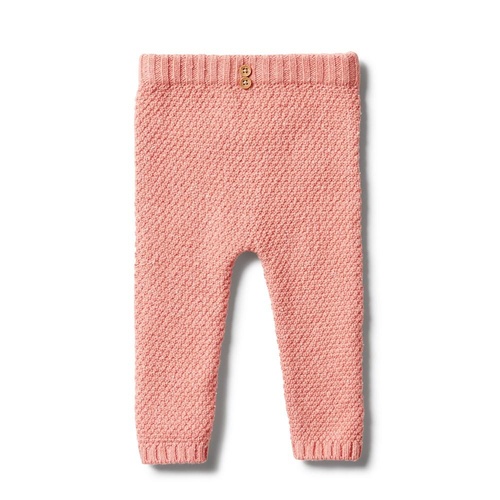 Knitted Cable Legging - Flamingo Fleck