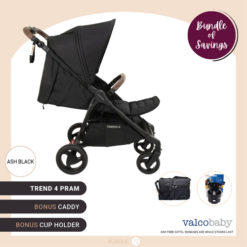 Valco Baby Trend 4 Stroller - Ash Black