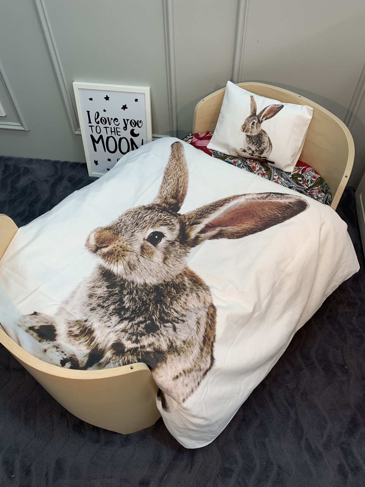 Rabbit Cot Quilt Cover Set