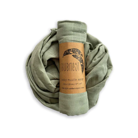 Organic Muslin Wrap Desert Sage