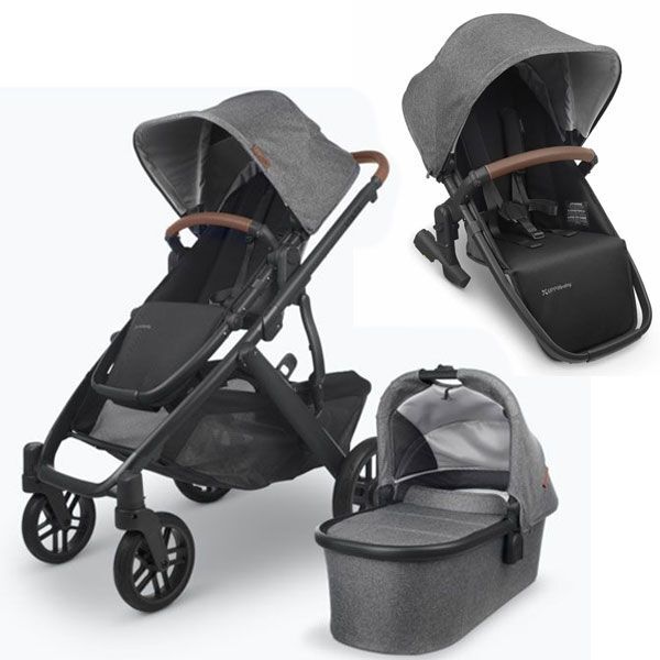 UPPAbaby Vista V2 + Rumble Seat V2 Greyson (Charcoal Melange)