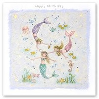 Happy Birthday Card - Mermaids