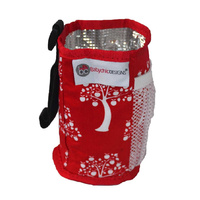 pram drink holder - red apple tree