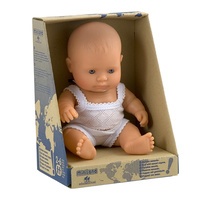 Miniland Doll 21cm - Caucasian Baby Girl