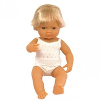 Miniland Doll 38cm - Caucasian Boy