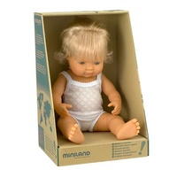 Miniland Doll 38cm - Caucasian Girl