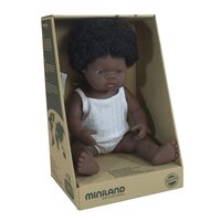 Miniland Doll 38cm - African Baby Girl