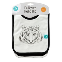 Pullover Head Bib - Alphabet Black