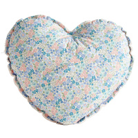 Heart Cushion - Pink & Liberty Blue