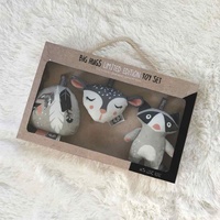 3 Piece Toy Set - Feathers And Forest