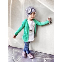 Long Sleeve Cotton Cardigan - Green