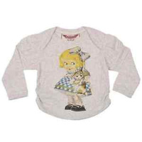 Puff Sleeve Super Cute Girl Tee