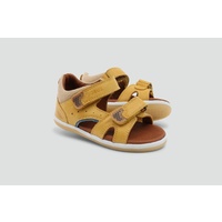 Wave Sandal - Chartreuse/Caramel/Airforece