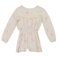 Frenchie Suit - Fern Print in Little Pig Pink