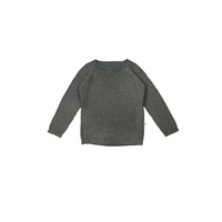 Fisherman Sweater - Pewter with Gold