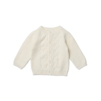 Grace Cable Knit Cardigan - Marshmallow