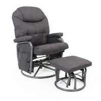 Seville Glider - Pepper Grey In Fabric