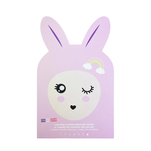 Bunny Gift Box - Lip Balms And Hair Clips