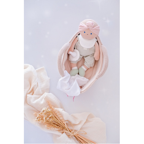 Soft Toy | Baby Doll | Baby with Carry Cot [18cm H]