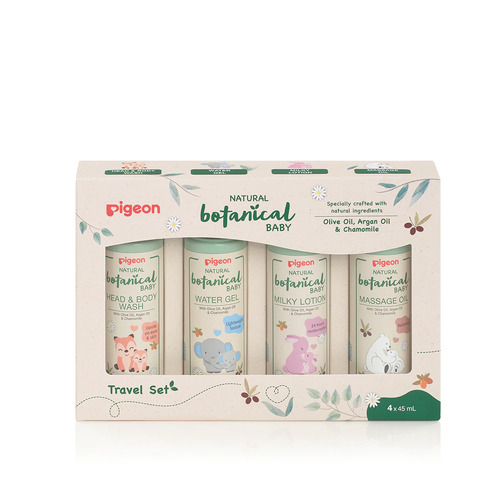 Natural Botanical Baby Travel Set