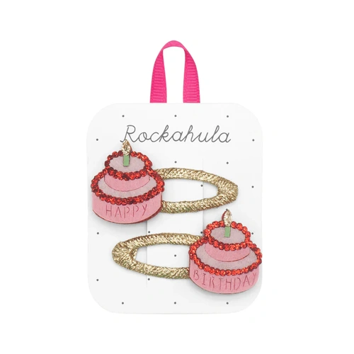 Hair Clips | Birthday Cake