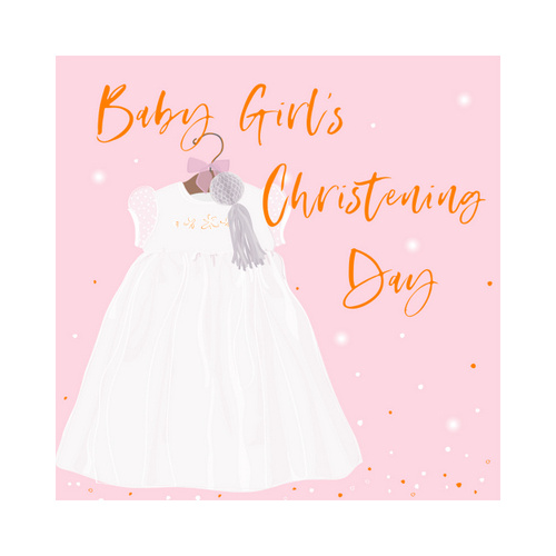 Baby Girl's Christening Day, Gift card
