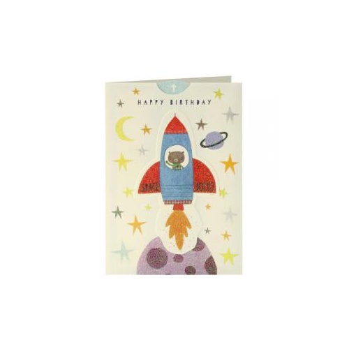 Happy Birthday Card - Rocket