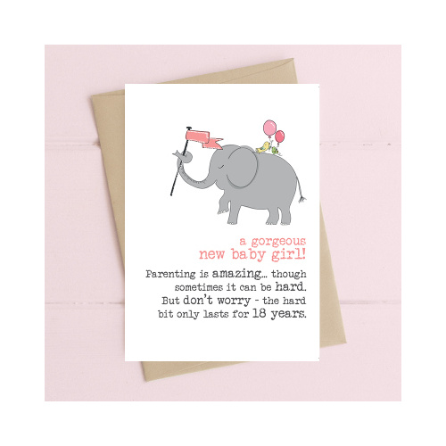 A Gorgeous New Baby Girl Card