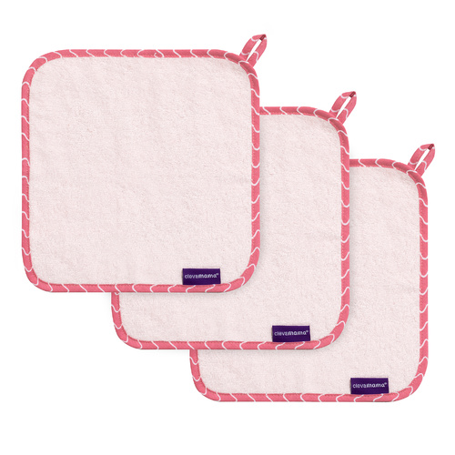 Washcloth (3Pk) | Baby | Bamboo [Pink]