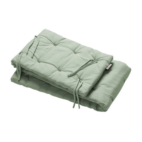 Leander Linea or Luna Organic Cot Bumper - Sage green