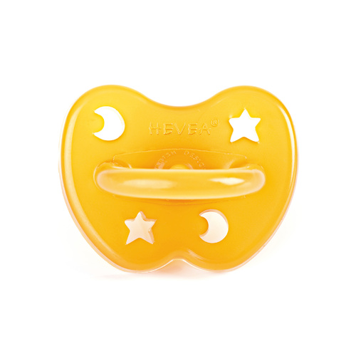 Hevea Classic Orthodontic Pacifier - Star And Moon