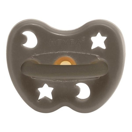 Hevea Orthodontic Pacifier - Shiitake Grey
