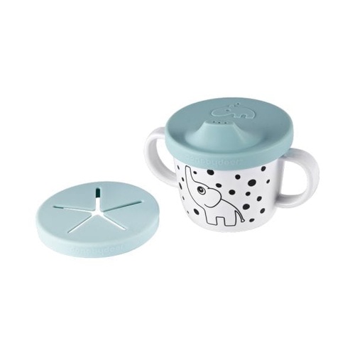 Done by Deer Elphee Spout & Snack Cup - Blue