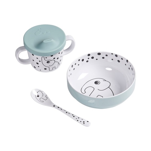 Done by Deer Happy Dots First Meal Set - Blue