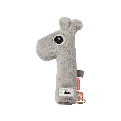 Done By Deer Squeaker Rattle Raffi - Grey