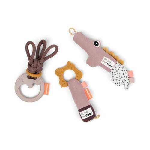 Done By Deer Tiny Activity Toys Gift Set Deer Friends - Powder