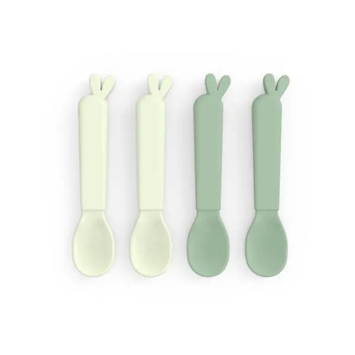 Done by Deer Kiddish 4 Pack Spoon Set - Lalee Green