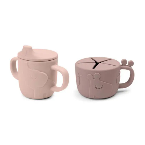 Done By Deer Peekaboo Spout & Snack Cup Set – Deer Friends Powder