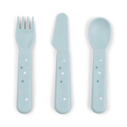 Cutlery | Knife, Fork and Spoon Set | Foodie [Happy Dots Blue]