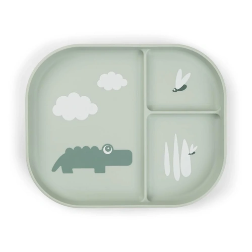 Dinnerware | Compartment Plate | Foodie [Croco Green]
