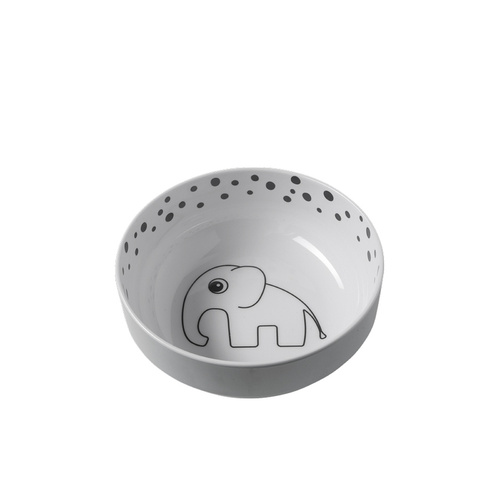 Done By Deer Happy Dots Yummy Bowl - Grey