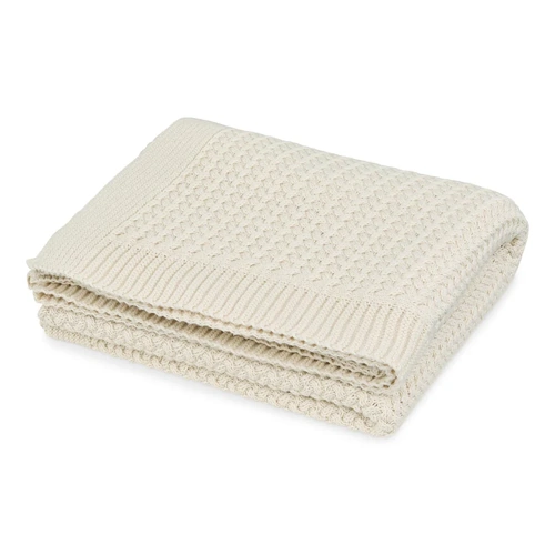 Baby Blanket | Organic Cotton | Harper [Off White]