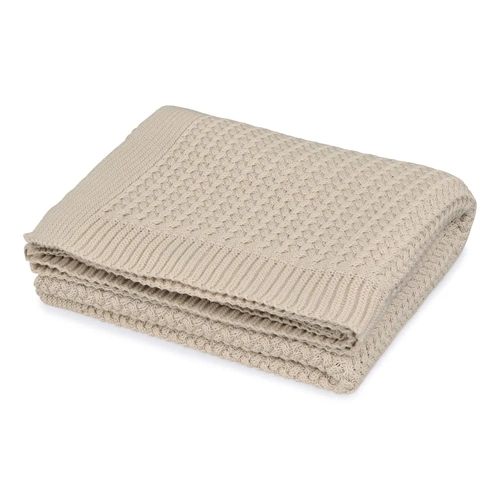 Baby Blanket | Organic Cotton | Harper [Latte]