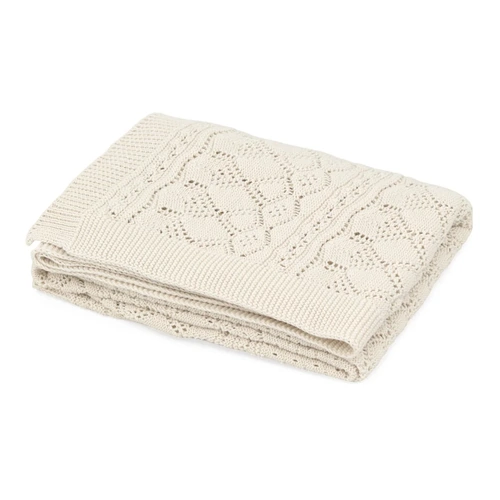 Baby Blanket | Organic Cotton | Pointelle [Off White]
